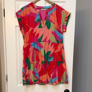 Vineyard Vines Multicolor V-Neck Dress